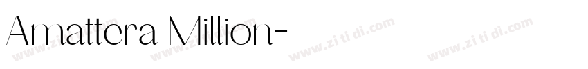 Amattera Million字体转换